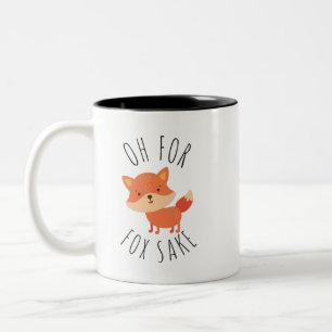 Oh for Fox Sake Two-Tone Coffee Mug