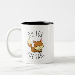 Oh for Fox Sake Two-Tone Coffee Mug