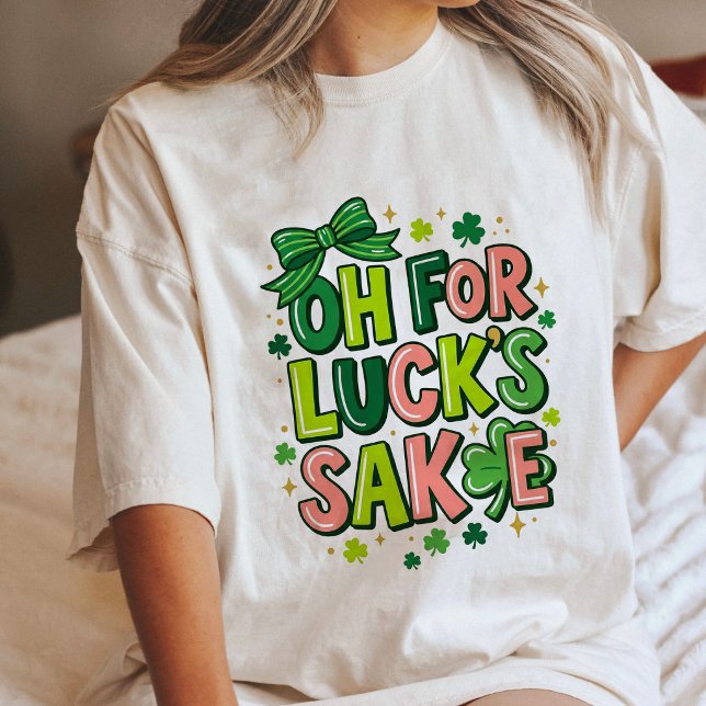 Oh For Lucks Sake St Patricks Day Tri-Blend Shirt (Creator Uploaded)