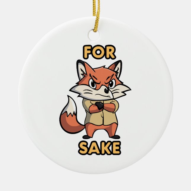 oh For Sake Ceramic Tree Decoration (Front)
