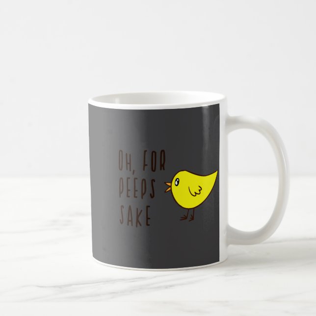 Oh For Sake Cute Adorable Chick Easter Funny Baby  Coffee Mug (Right)