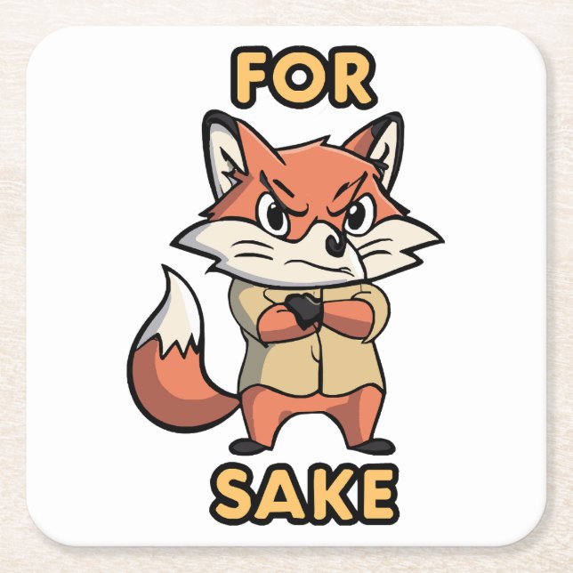 oh For Sake Square Paper Coaster (Front)