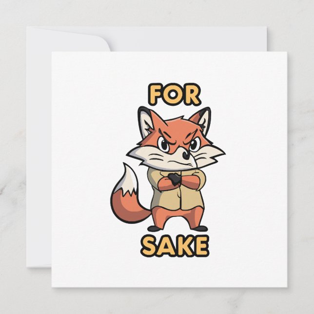 oh For Sake Thank You Card (Front)
