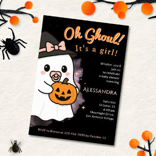 Oh Ghoul Baby Shower Invitation