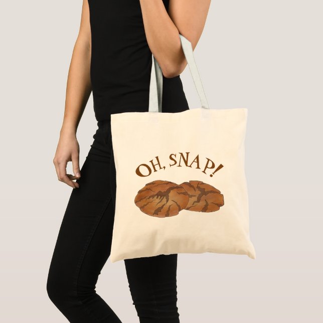 Oh (Ginger) Snap Amish PA Dutch Gingersnap Cookies Tote Bag (Front (Product))