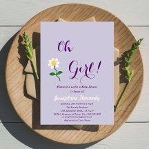 Oh Girl! Cute Daisy Baby Girl Shower
