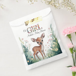 Oh Girl: Little Deer Fawn Girl Baby Shower Favour Bags