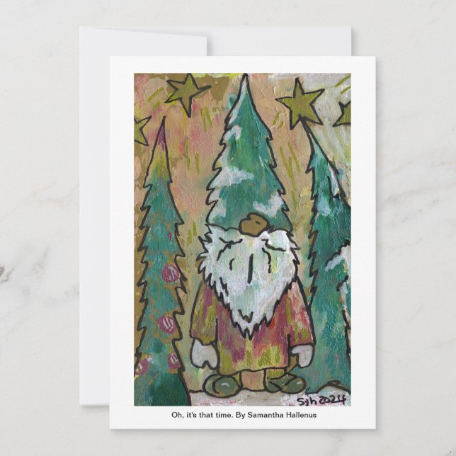 Oh Gnome Invitation (Front)