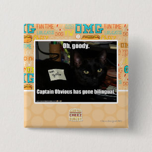 Oh, goody. 15 cm square badge