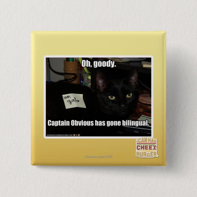 Oh, goody. 15 cm square badge (Front)