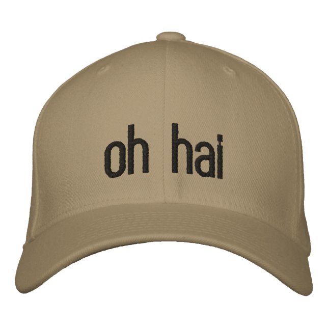 oh hai embroidered hat (Front)