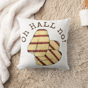 Oh HALL (Hell) No! Halloumi Grilled Cheese Foodie Cushion