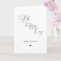 Oh Happy Day Heart Embellished Wedding