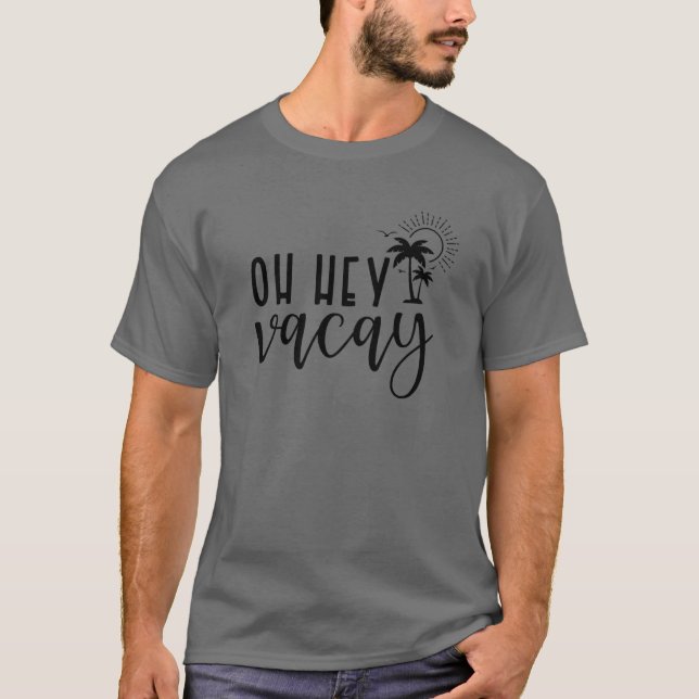 Oh Hey Cacay Palm Tree Summer Family Vacation 2022 T-Shirt (Front)