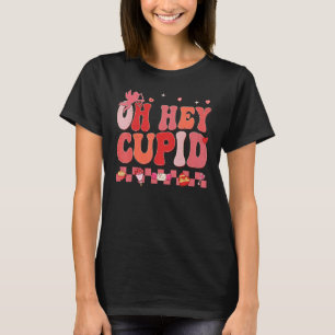Oh Hey Cupid Retro Groovy Valentine's Day Couple M T-Shirt