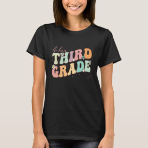 Oh Hey Third Grade Groovy Back To School Teacher K T-Shirt