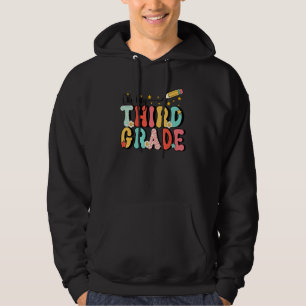 Oh Hey Third Grade Hippie Flowers Teacher Back To Hoodie