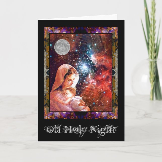 Oh Holy Night Holiday Card (Front)