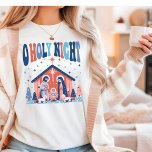 Oh Holy Night Religious Christmas Nativity Scene<br><div class="desc">Oh Holy Night Religious Christmas Nativity SceneTri-Blend Shirt features the text "O Holy Night" in modern script typography above a Christmas nativity scene. Perfect for Christmas gifts,  Christmas parties and holiday celebrations,  birthdays and more. Created by Evco Studio www.zazzle.com/store/evcostudio</div>