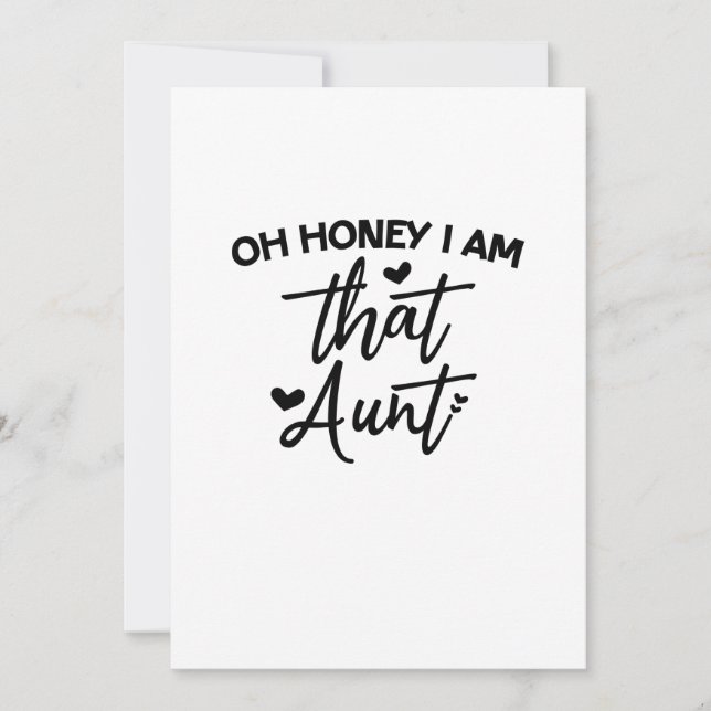 Oh Honey I Am That Aunt Save The Date (Front)
