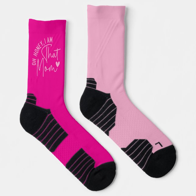 Oh honey, I am that mum | Funny Sassy Mum Socks (Right)