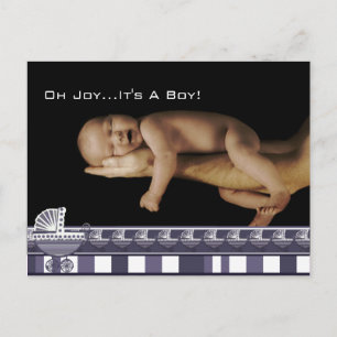 Oh Joy... It's A Baby! Purple could be boy or girl Postcard