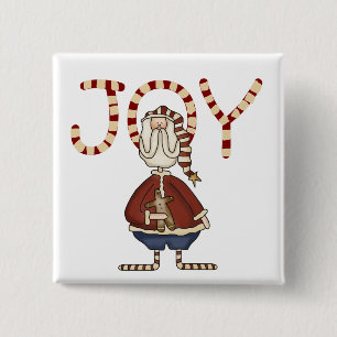 Oh Joy It's Christmas t-shirts and Gifts 15 Cm Square Badge