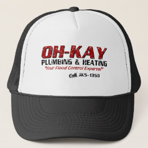 OH-KAY Plumbing & Heating (Distressed) Trucker Hat