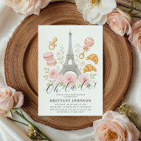 Oh La La Chic Floral Parisian Baby Shower