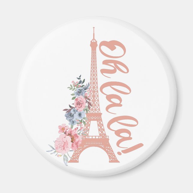 Oh La La - Eiffel Tower Paris France Magnet (Front)