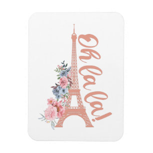 Oh La La - Eiffel Tower Paris France Magnet