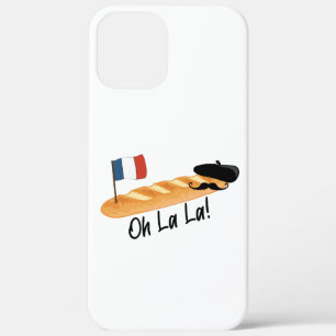 Oh La La - French Baguette - Funny Francophile iPhone 12 Pro Max Case