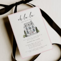 Oh la la French Chalet Floral Bridal Shower 
