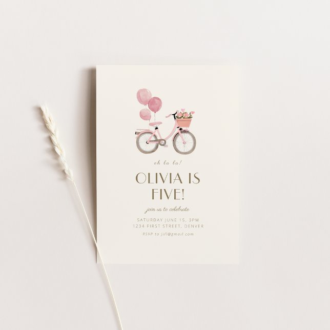 Oh La La French Paris Birthday Party Invite (Creator Uploaded)