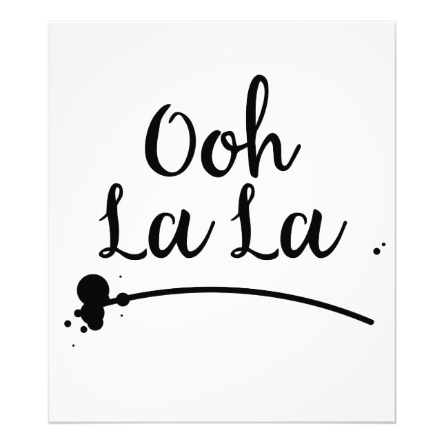 Oh La La Photo Print (Front)