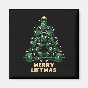 Oh Liftmas Tree Kettlebell Gym Ugly Christmas   Magnet