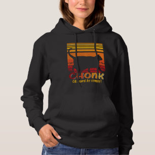 Oh Lord He Coming Chonk Scale Cat Meme Memes Hoodie