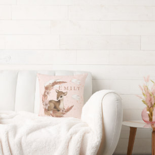 Oh, lovely Deer & Clouds Stars Nursery Cushion