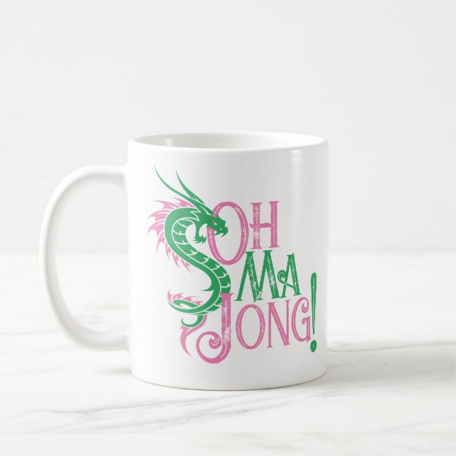 Oh Mah Jong! | Mah-Jongg Coffee Mug (Left)