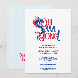 Oh Mah Jong! | Mah-Jongg Invitation