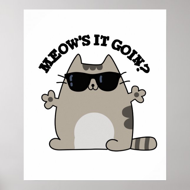 Oh Mind Goodness Cute Brain Pun Poster (Front)
