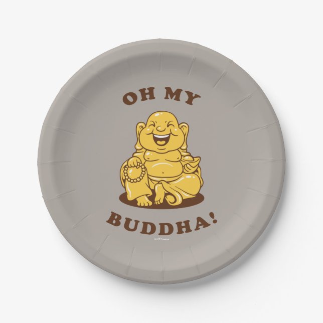 Oh My Buddha Paper Plate (Front)