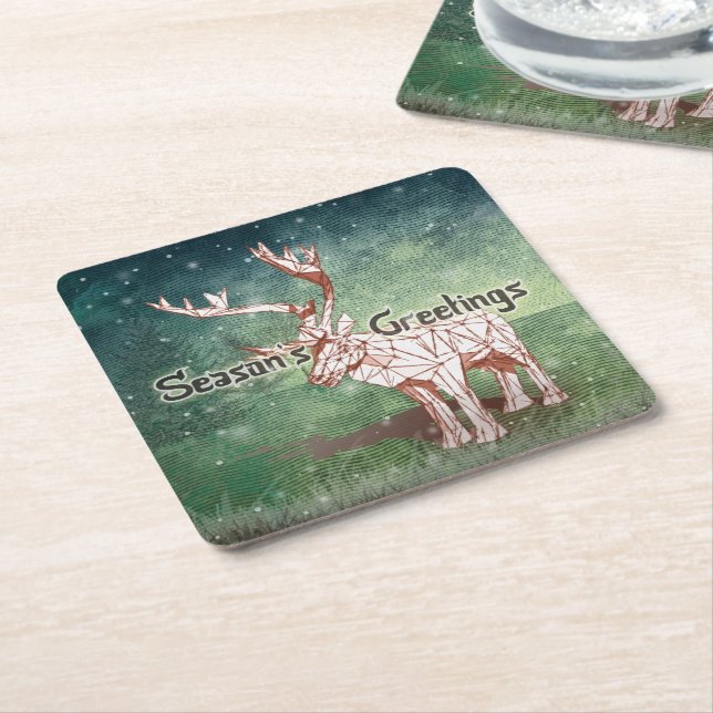 Oh My Deer~ Merry Christmas! | Drink Coaster (Angled)