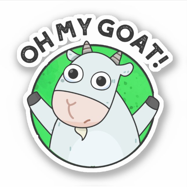 Oh My Goat Funny Animal Pun  (Front)