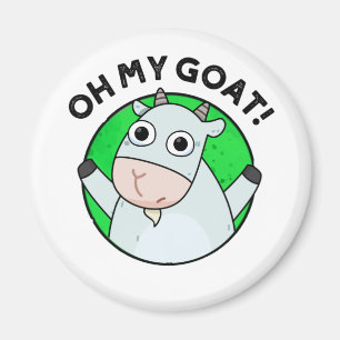 Oh My Goat Funny Animal Pun Magnet