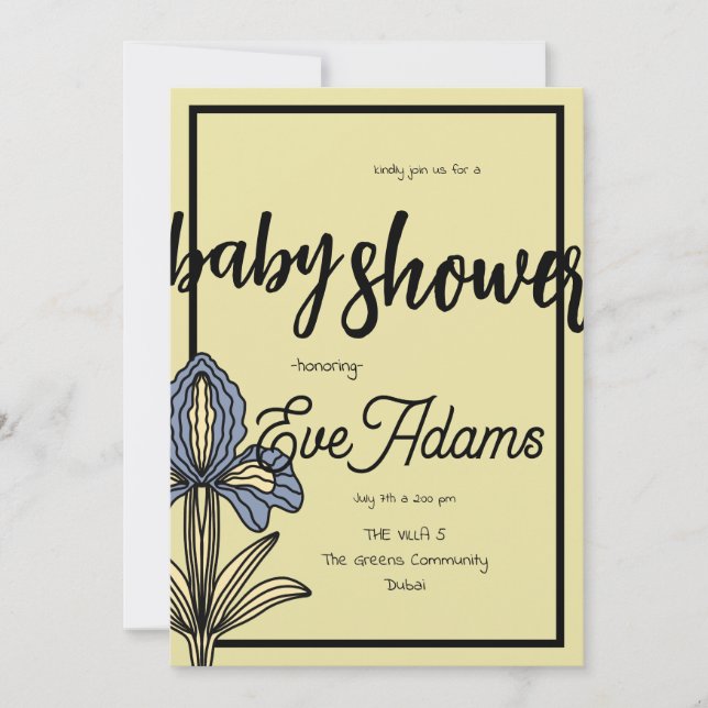 Oh My Gogh Collection Baby Shower Invitation (Front)