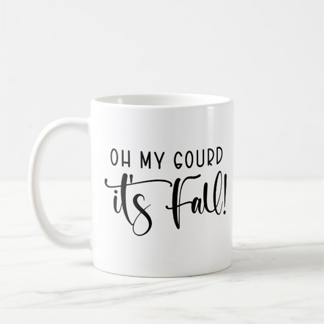 Oh My Gourd It's Fall Coffee Mug (Left)