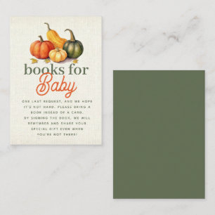 Oh My Gourd Little Pumpkin Books For Baby Enclosure Card