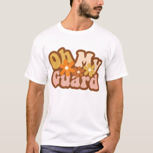 Oh My Guard Pumpkin Halloween Groovy Fall Season T-Shirt