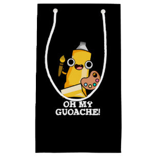 Oh My Guoache Funny Artist Paint Pun Dark BG Small Gift Bag
